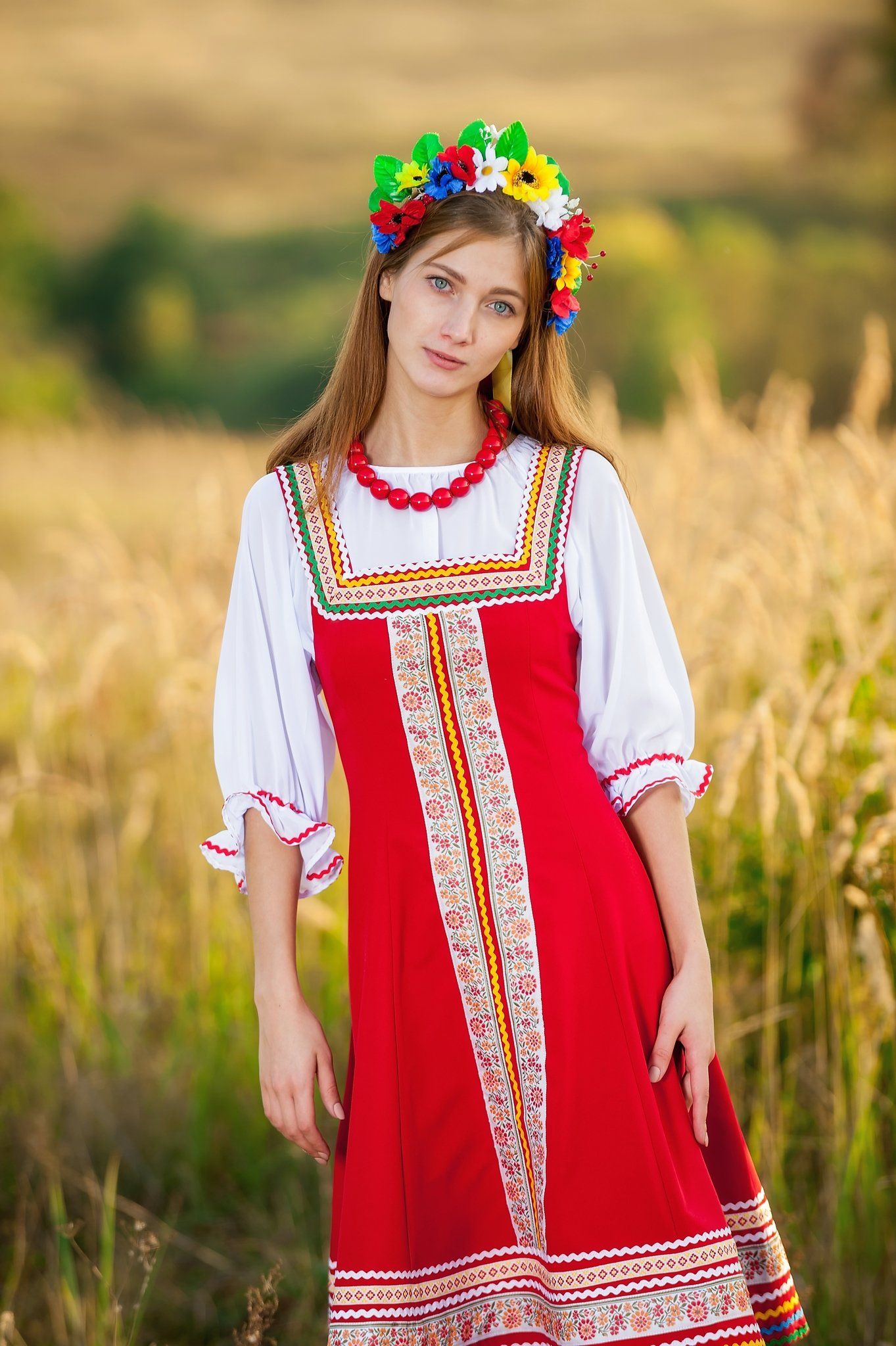 Women in Slavic costumes in Nanchang