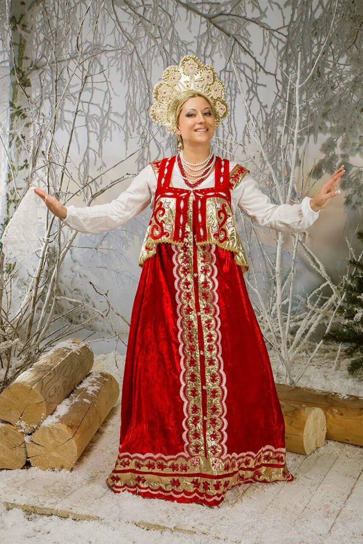 Girls in Slavic costumes in Nanchang