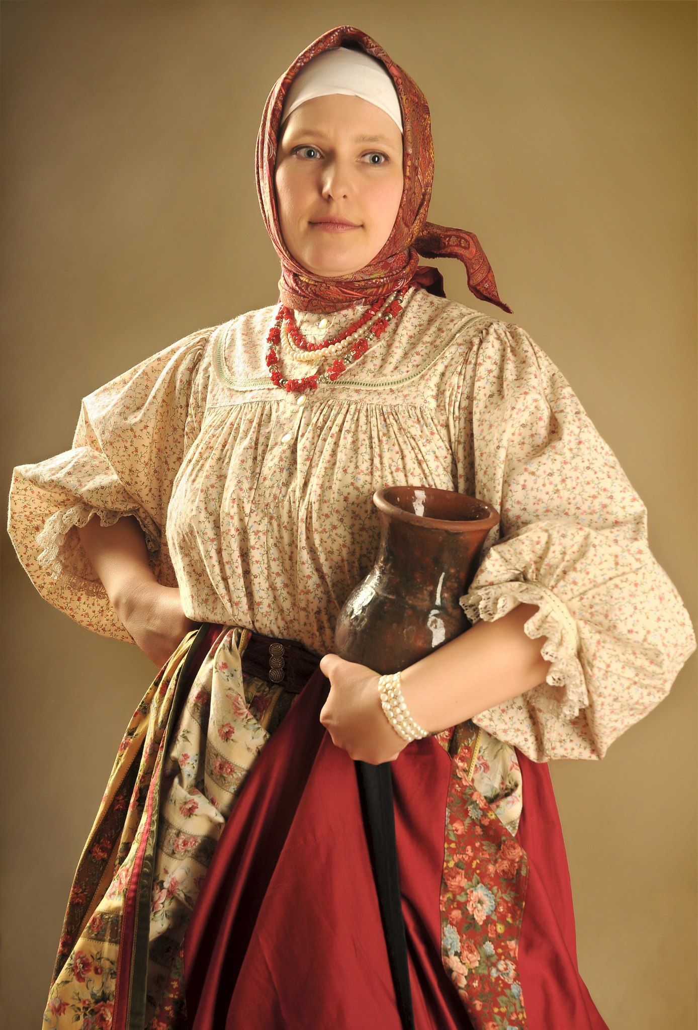 Girls in Slavic costumes in Nanchang