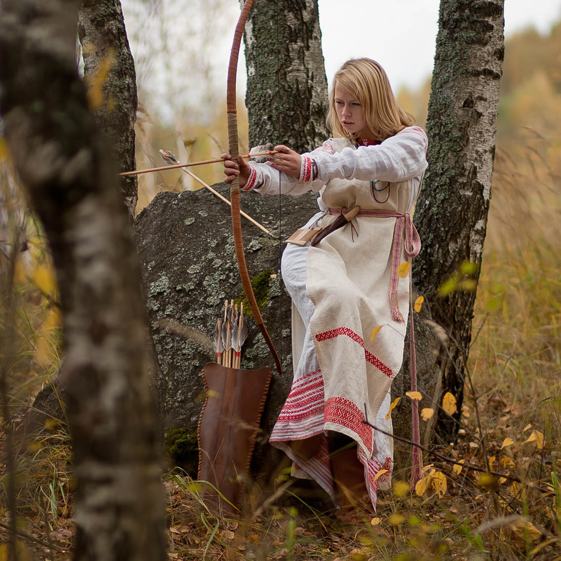 Sexy photo Girls in Slavic costumes in Nanchang